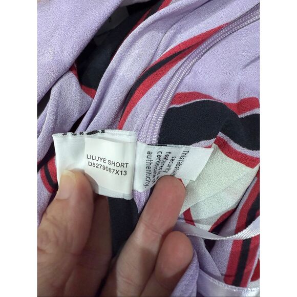 DVF Liluye Short Dress in African Violet Print 2 - Picture 5 of 6